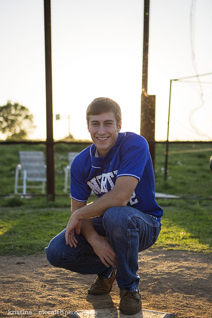 Senior Baseball Posing