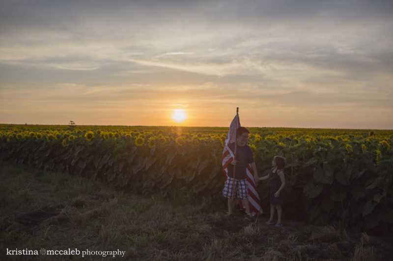 Kristina McCaleb Photography Sunflowers Dallas Children's Photography