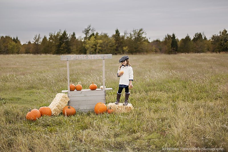 Fall Pumpkin Booth Photo Shoot - Kristina McCaleb Photography, Dallas, Tx