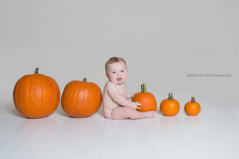 Fall Photography = Baby Pumpkin Photographs | KMP Dallas Children's Photography