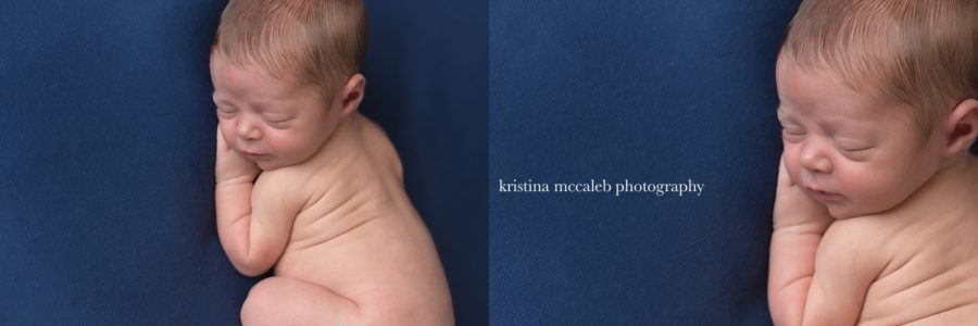 Blue Newborn Photoshoot for a boy