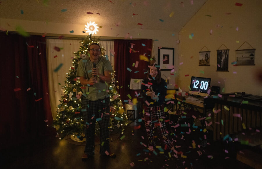 confetti, new years eve
